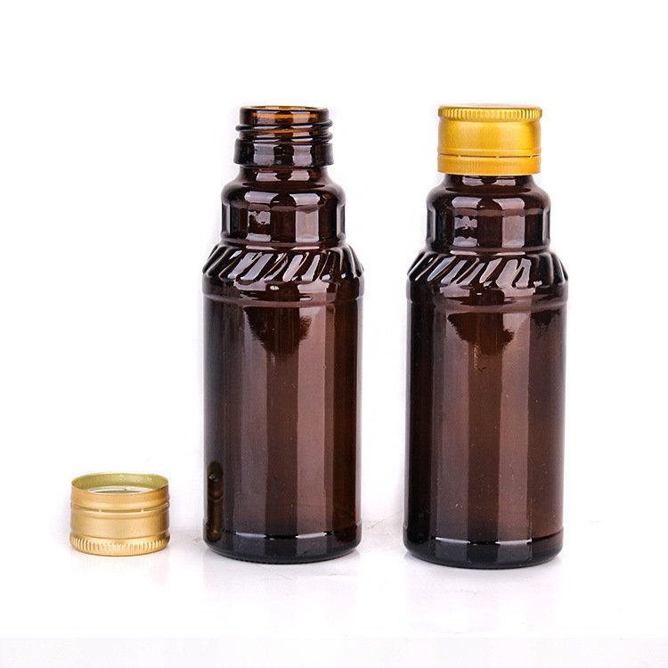 100ml amber glass pharmaceutical bottle