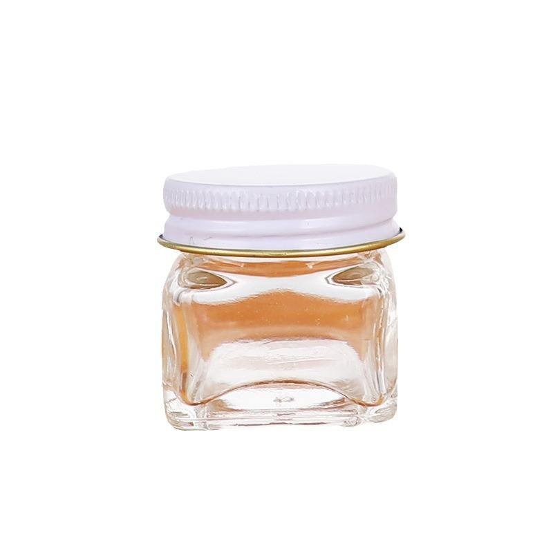 15g Mini Square Crystal Glass Jar  for Tiger Balm Personal Care