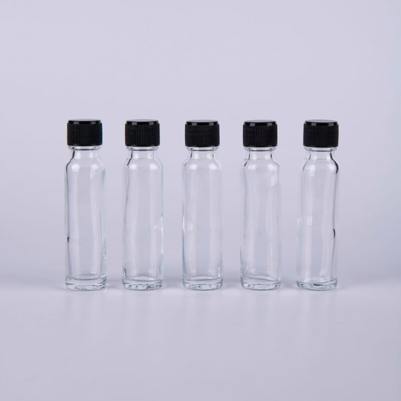 22ml Cylinder Glass Essential Balm Bottles with Insert Screw Cap Wind Medicated Oil 22ml Cylinder Glass Essential Balm Bottles with Insert Screw Cap Wind Medicated Oil