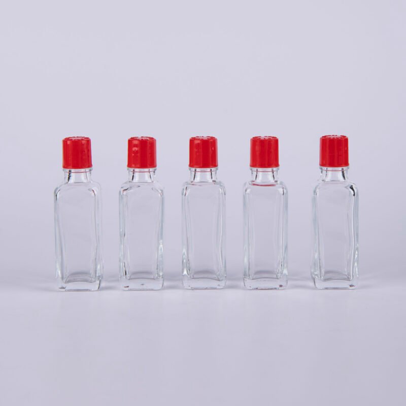 25ml Square Shape Glass Liquid Essential Balm Bottles 25ml Square Shape Glass Liquid Essential Balm Bottles