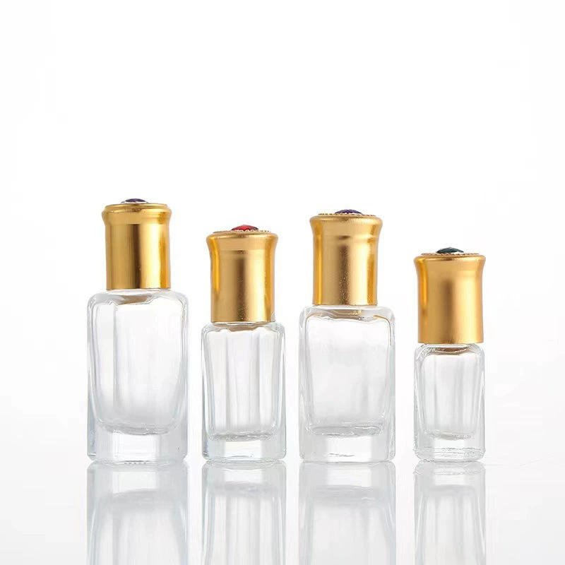 2ml 3ml 6ml 9ml 12ml Octagon Perfume Oil Roll-on Glass Bottle
