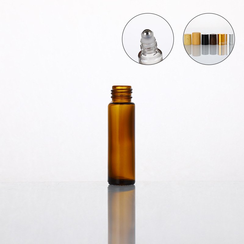 3ml 6ml 8ml 10ml 12ml Amber Roll on Glass Bottle