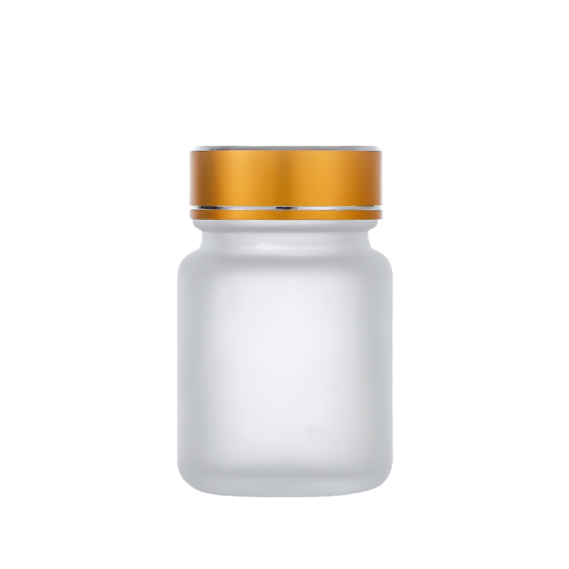 50ml Frosted Glass Screw Cap Bottles Secure Pill & Capsule Packaging 50ml frosted glass bottle Secure Pill & Capsule Packaging