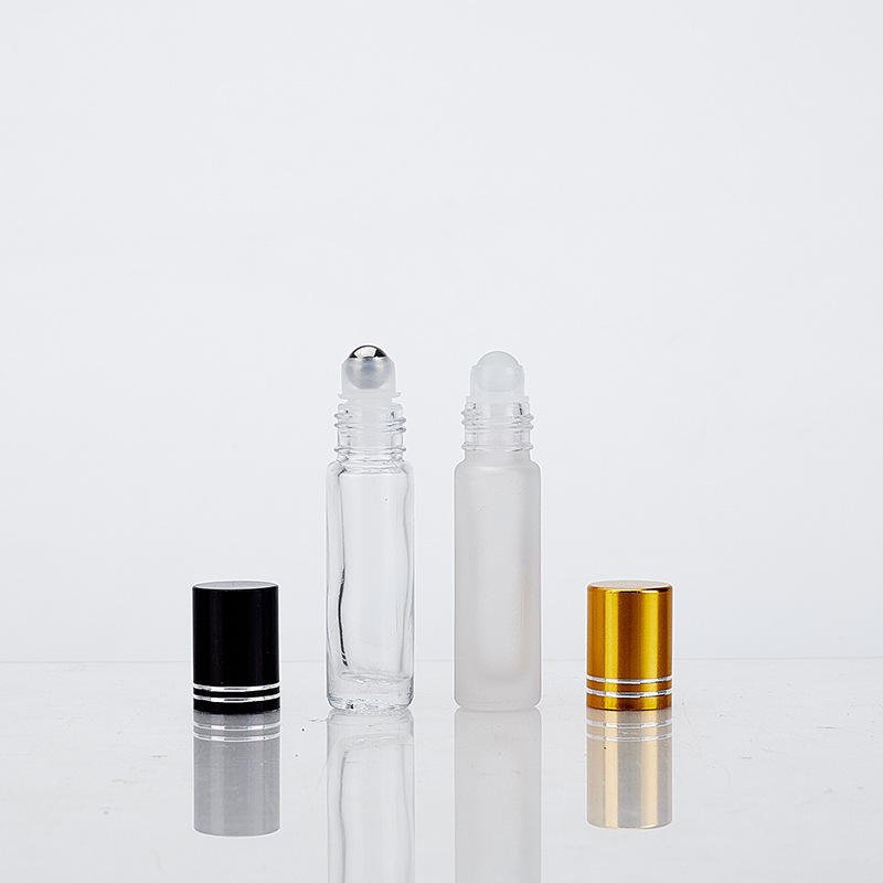 5ml to 15ml Essential Oil Glass Roller Bottle with Screw Cap Frosted Perfume Roll-on Bottle