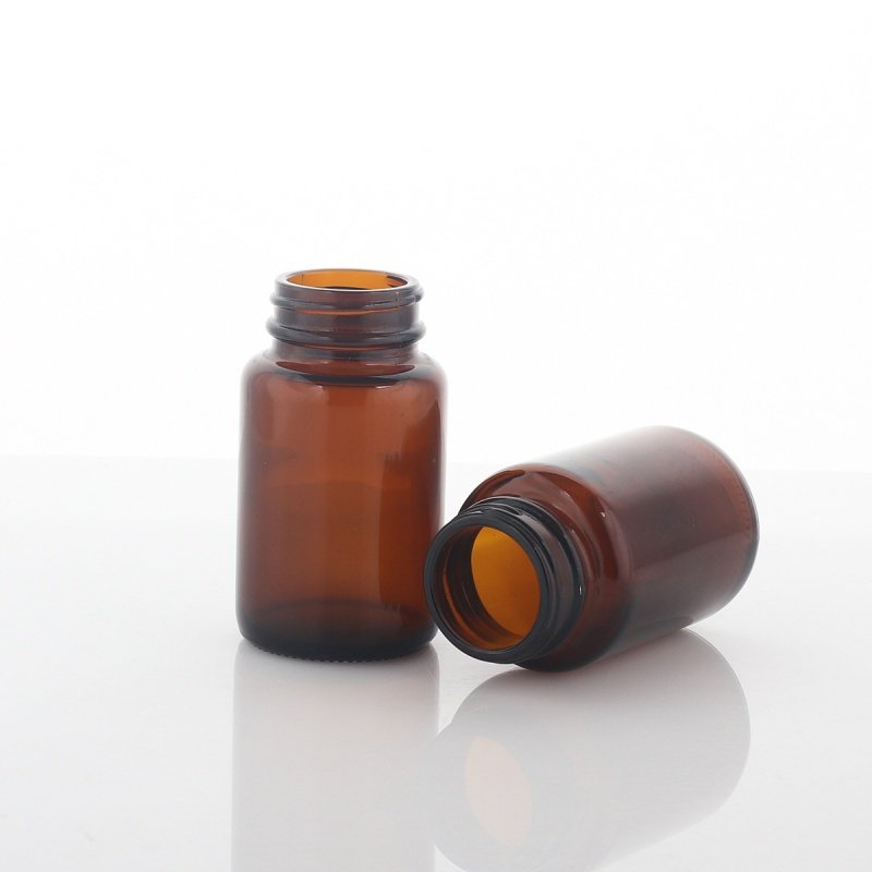 Amber Capsule Glass amber glass medicine bottle