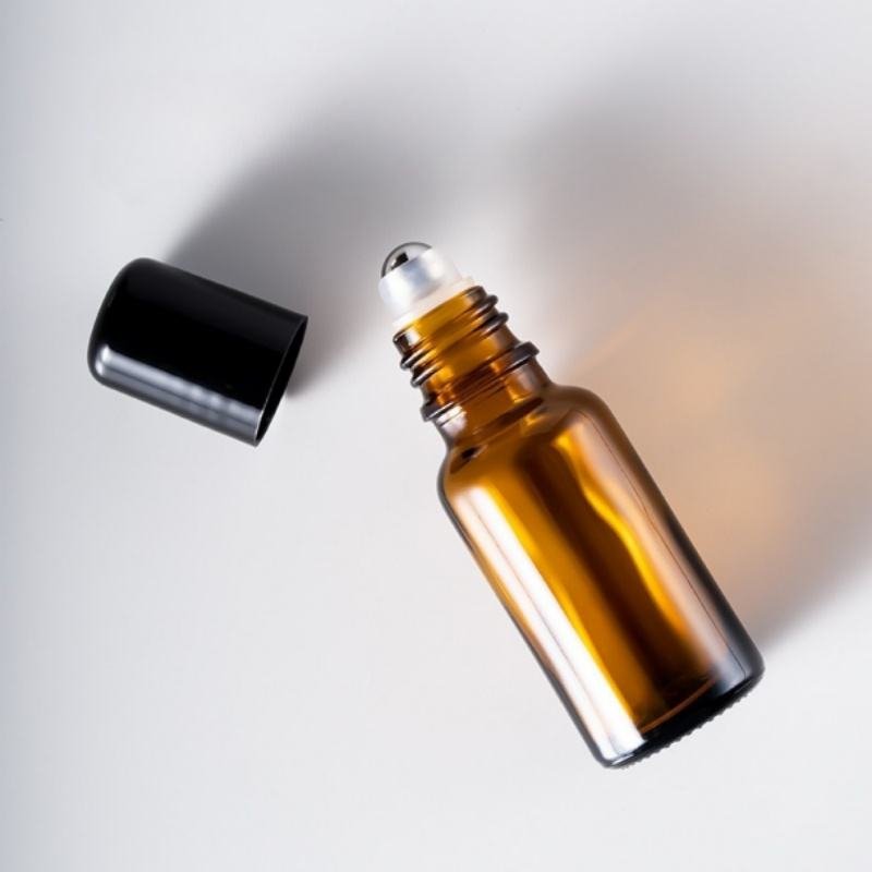 Amber Roller Glass Bottle for Essential Oil Package