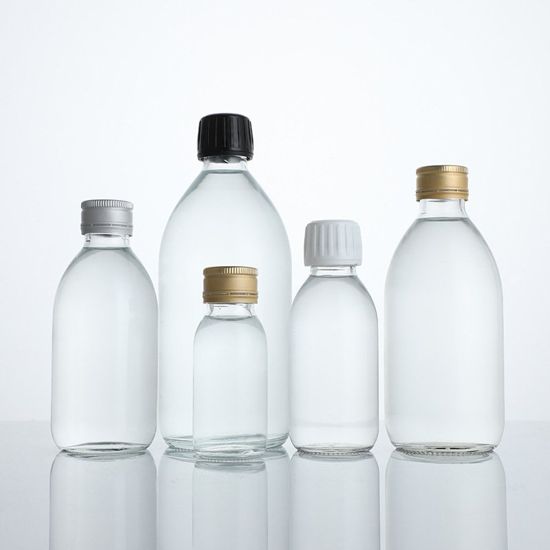 Clear Glass Syrup Glass Medicine Bottle Pp28mm Clear Glass Syrup Glass Medicine Bottle Pp28mm