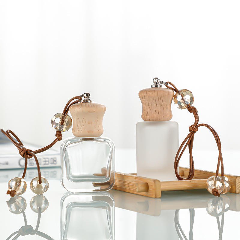 Mini Empty Car Air Freshener Perfume Glass Bottle